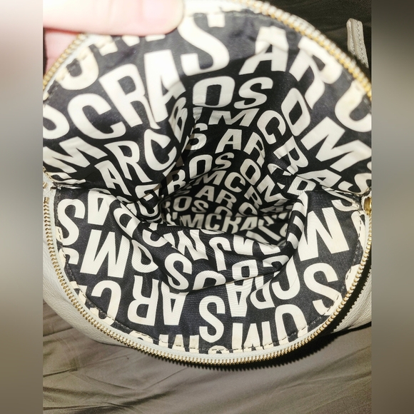 Marc by Marc Jacobs Women’s Natasha Crossbody Bag Genuine Leather Off White - Picture 5 of 9